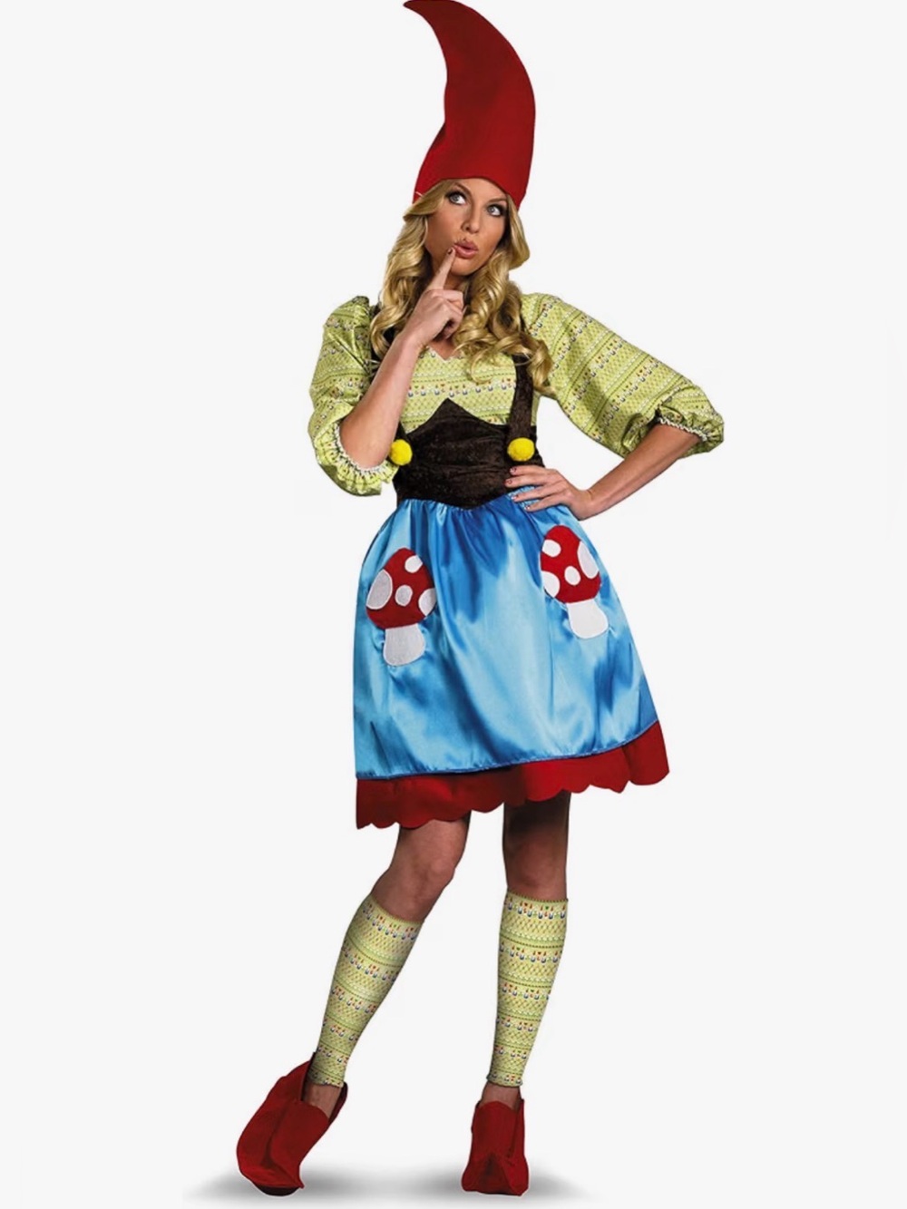 Ms.Gnome Woman Costume, Size Large 12-13,